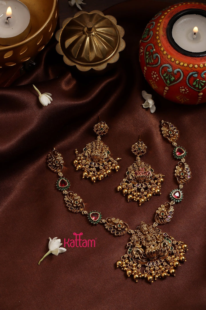 3D Peacock Lord Balaji Necklace - N3244