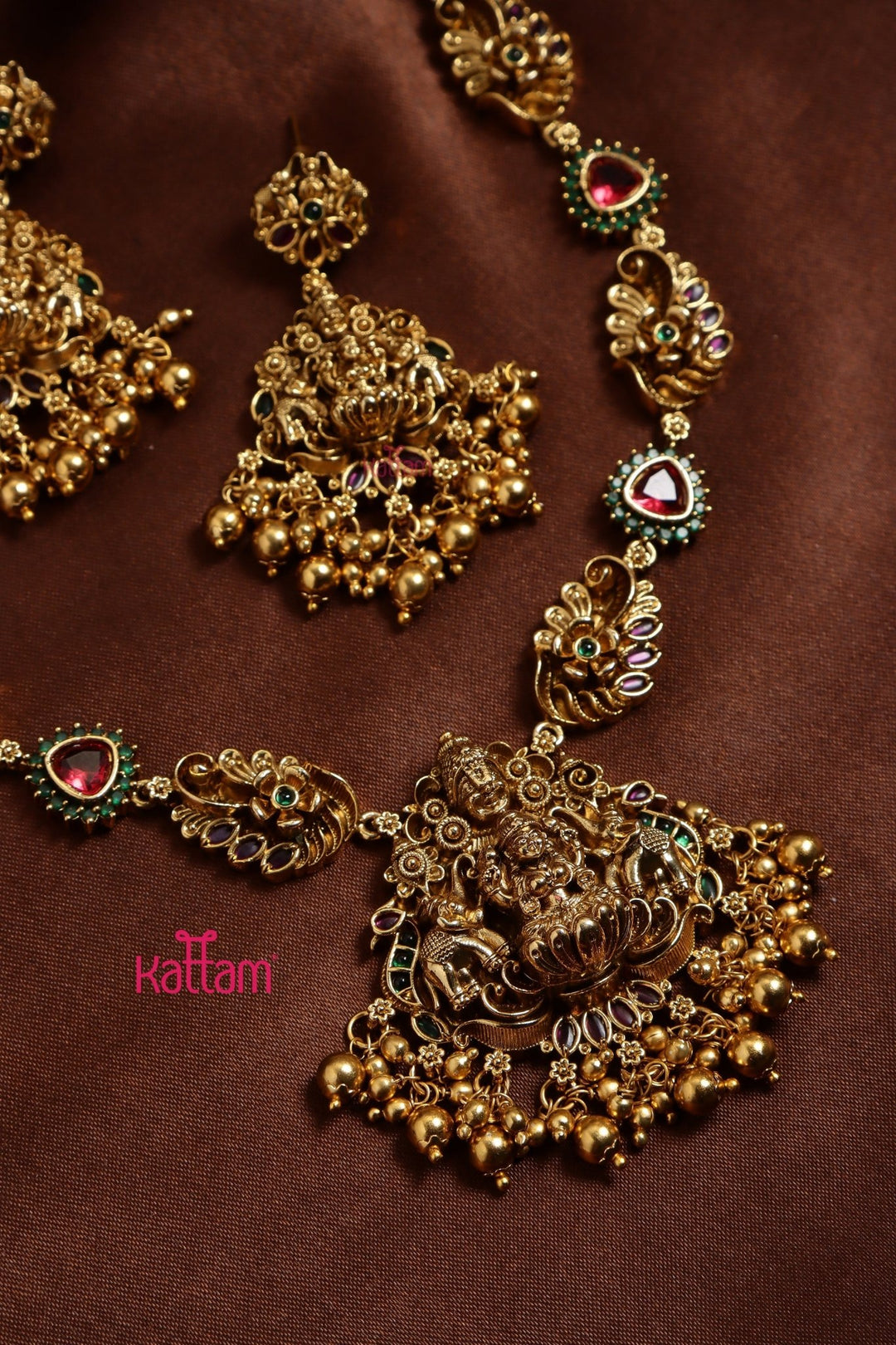 3D Peacock Lord Balaji Necklace - N3244