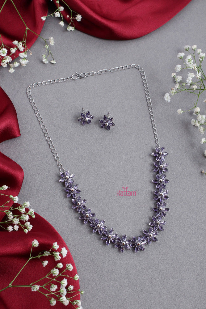 Light sales purple necklace