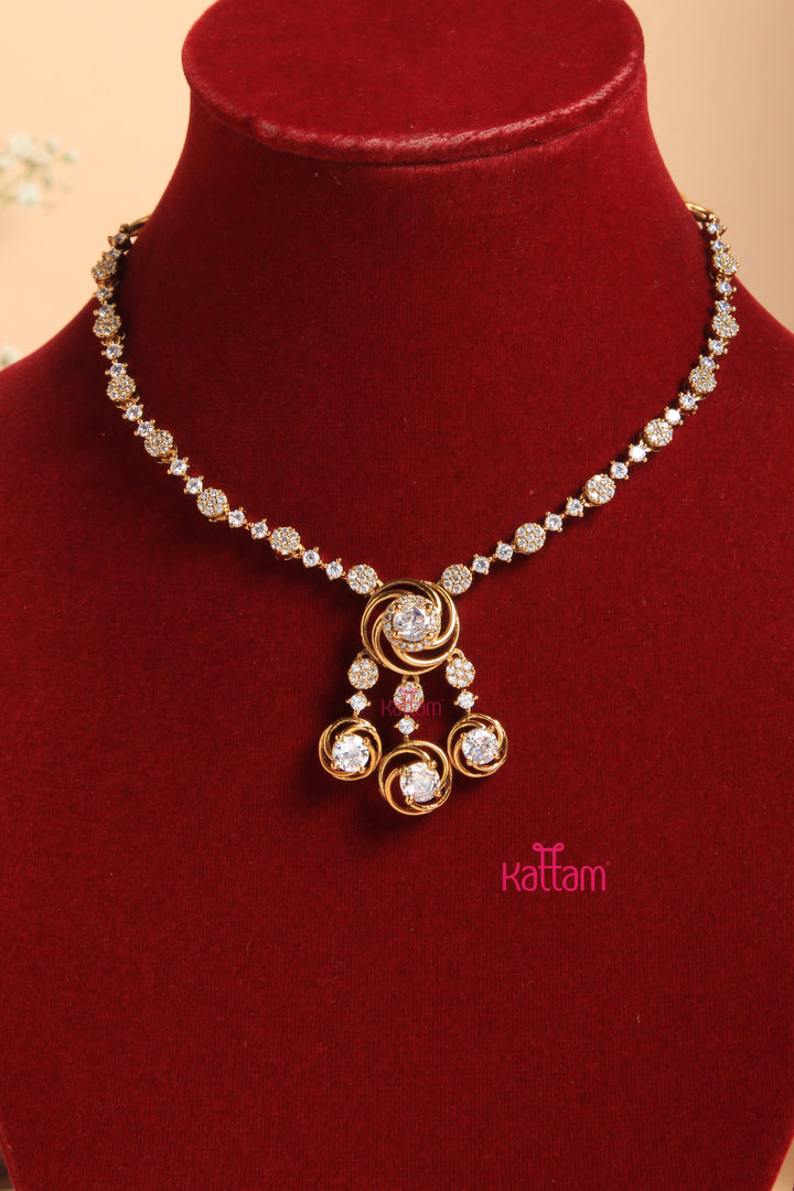 Thara Single Line AD Necklace