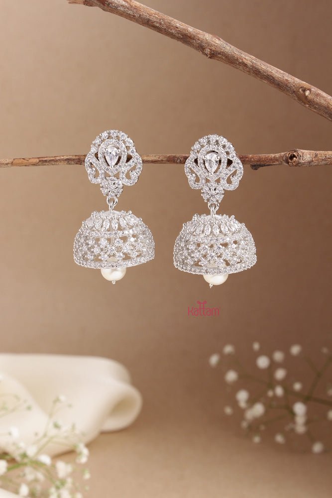 AD Silverpolish Jhumka - Design 3 - E731