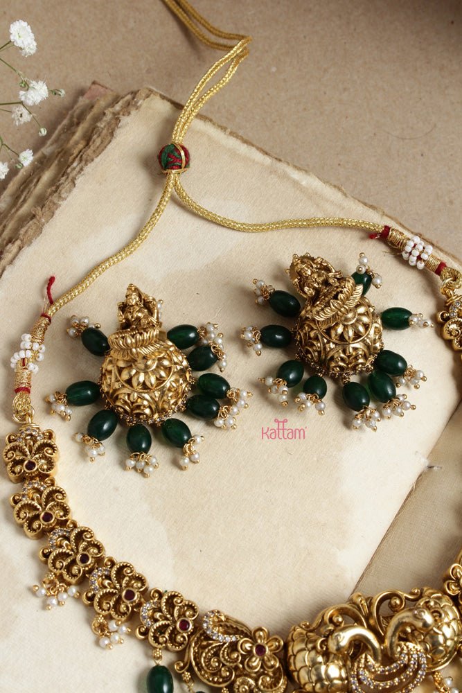 Antique Nakshi Bead Short Necklace - N2634