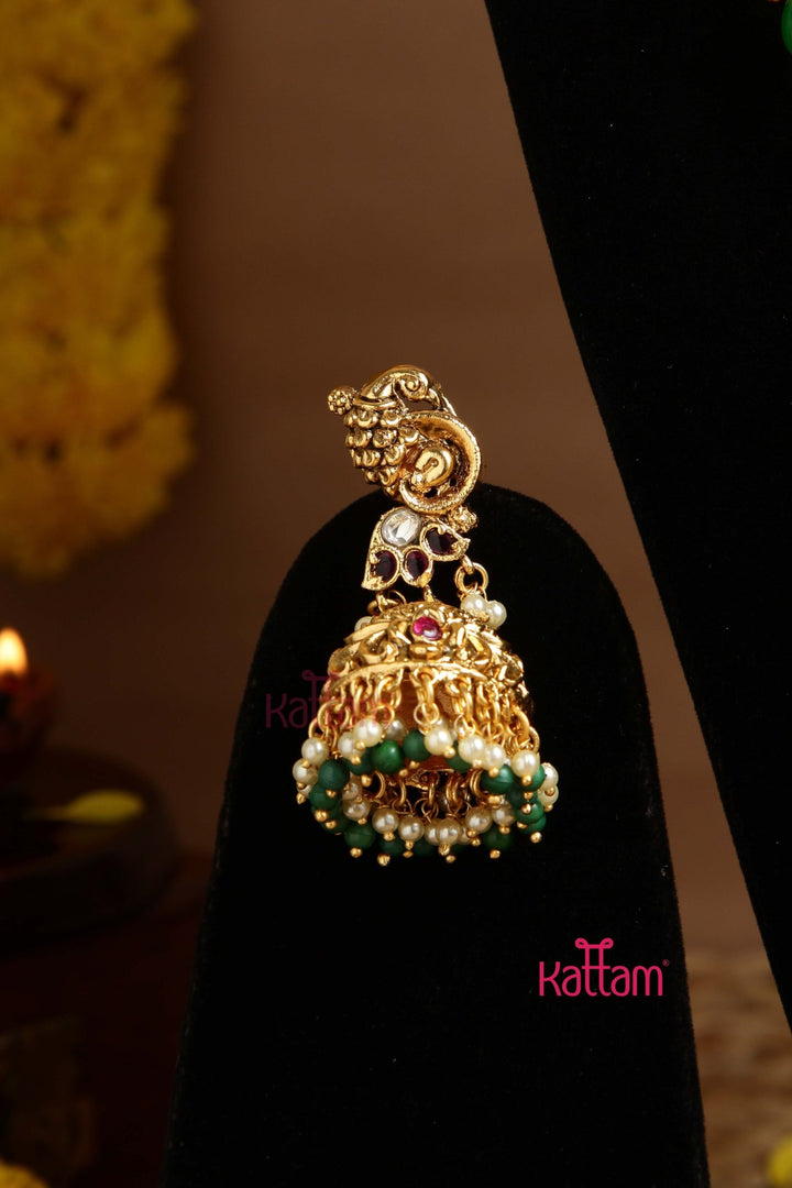 Antique Peacock Bridal Haram - N2990