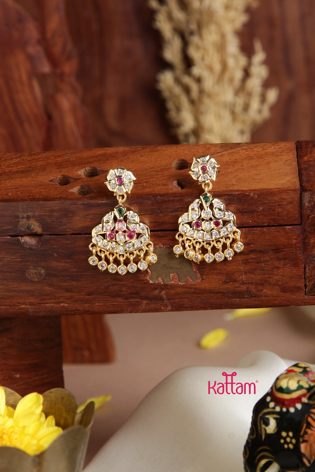 Avanthika - Goldtone Gati Multi Earring - E943