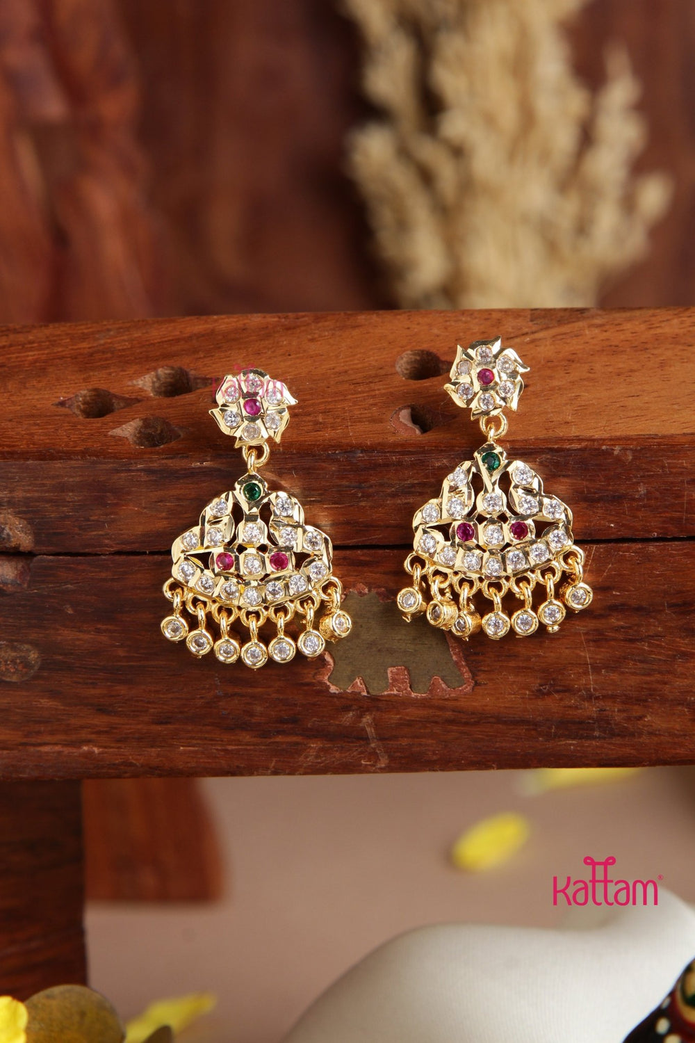 Avanthika - Goldtone Gati Multi Earring - E943