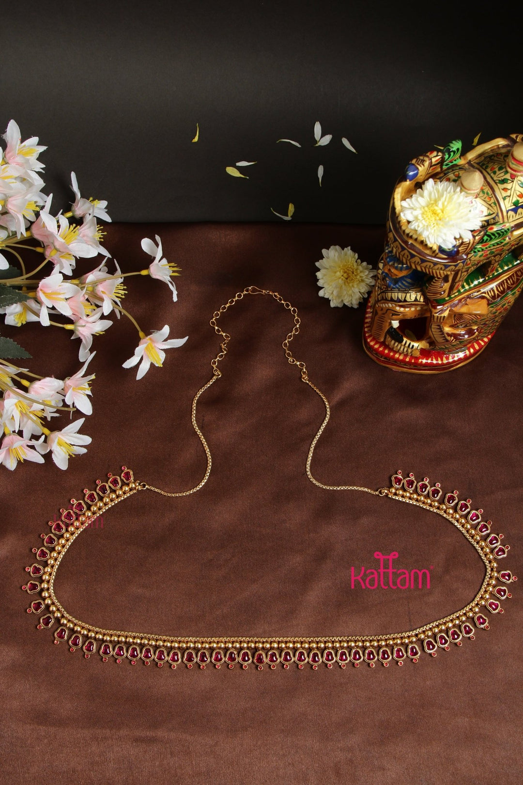 Bell Pattern Ruby Hip Chain - HB159