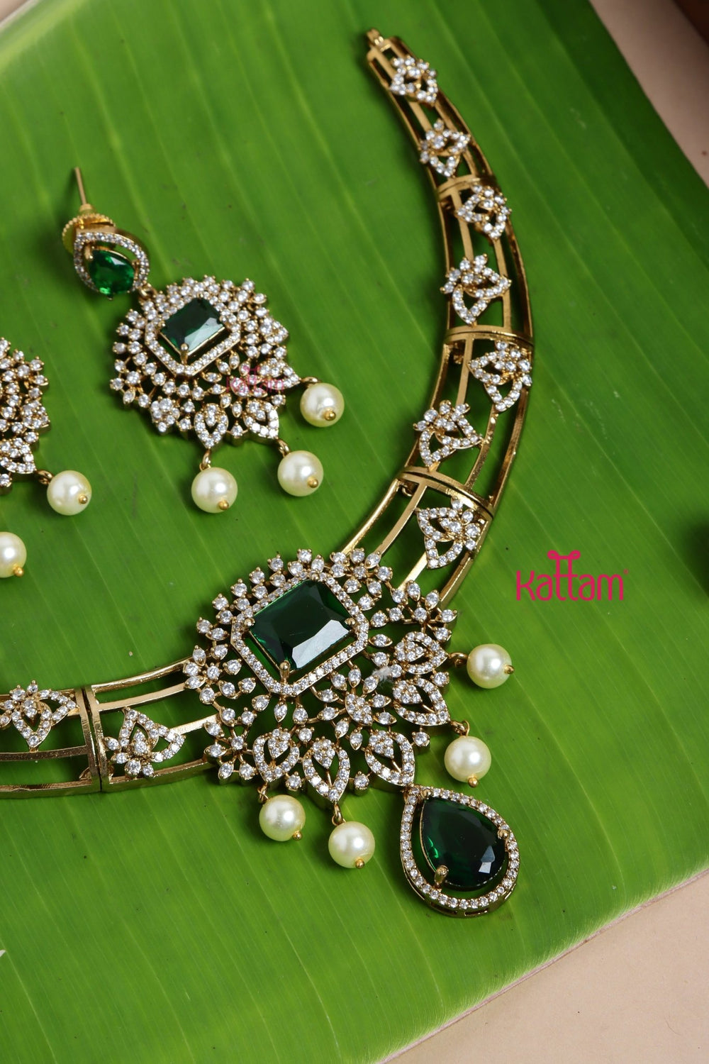 Biba - Trendy Green Choker - N5137