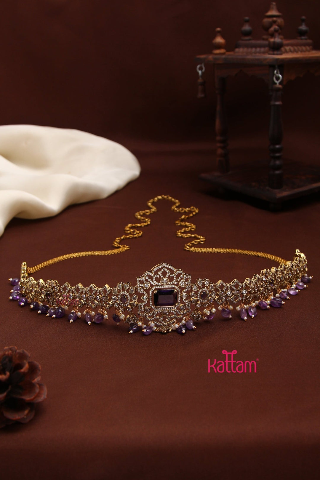 Celina - Victorian AD Purple HipChain - HB196