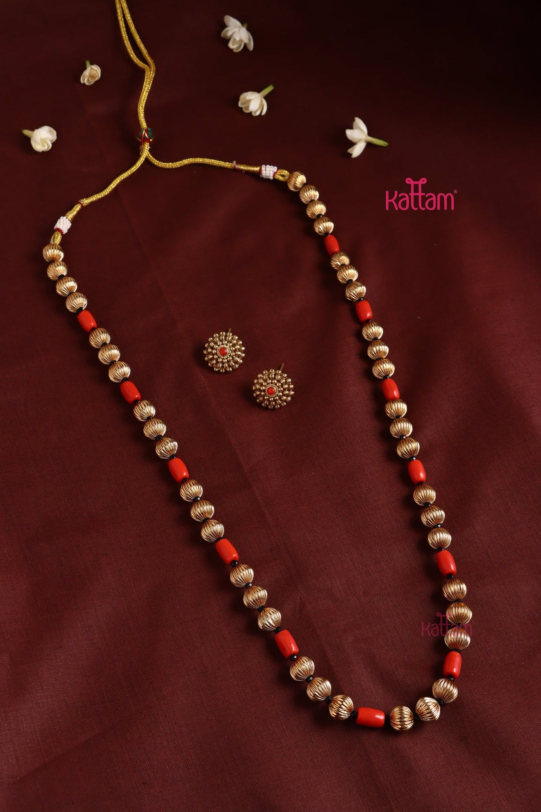 Coral ball Mala - N3409