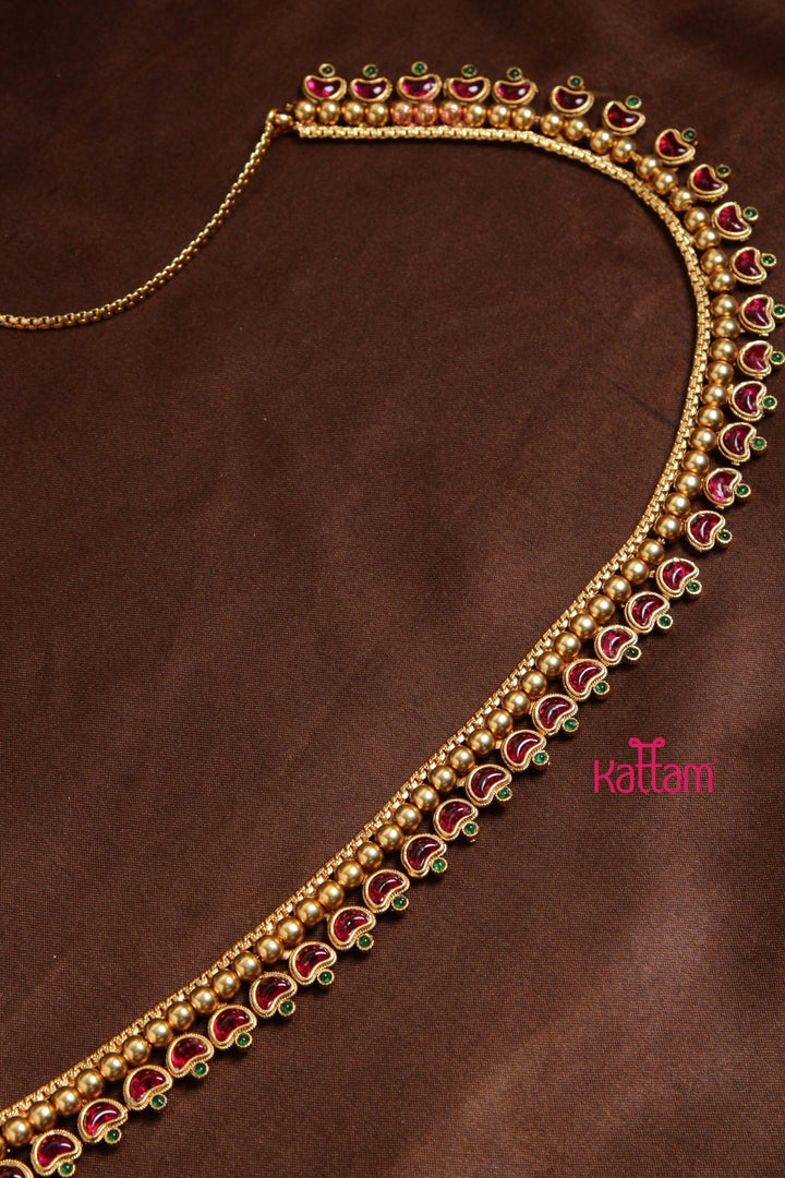 Diya Ruby Green Hip Chain - HB160