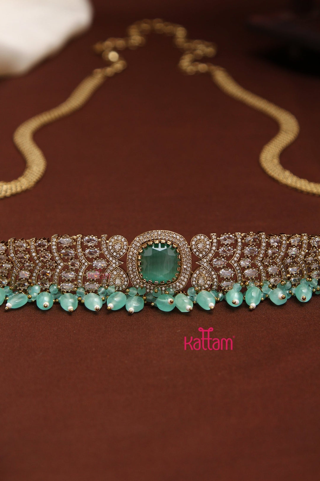 Esthel - Victorian AD Aqua Hipchain - HB199