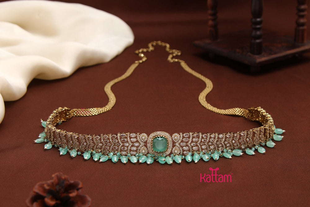 Esthel - Victorian AD Aqua Hipchain - HB199