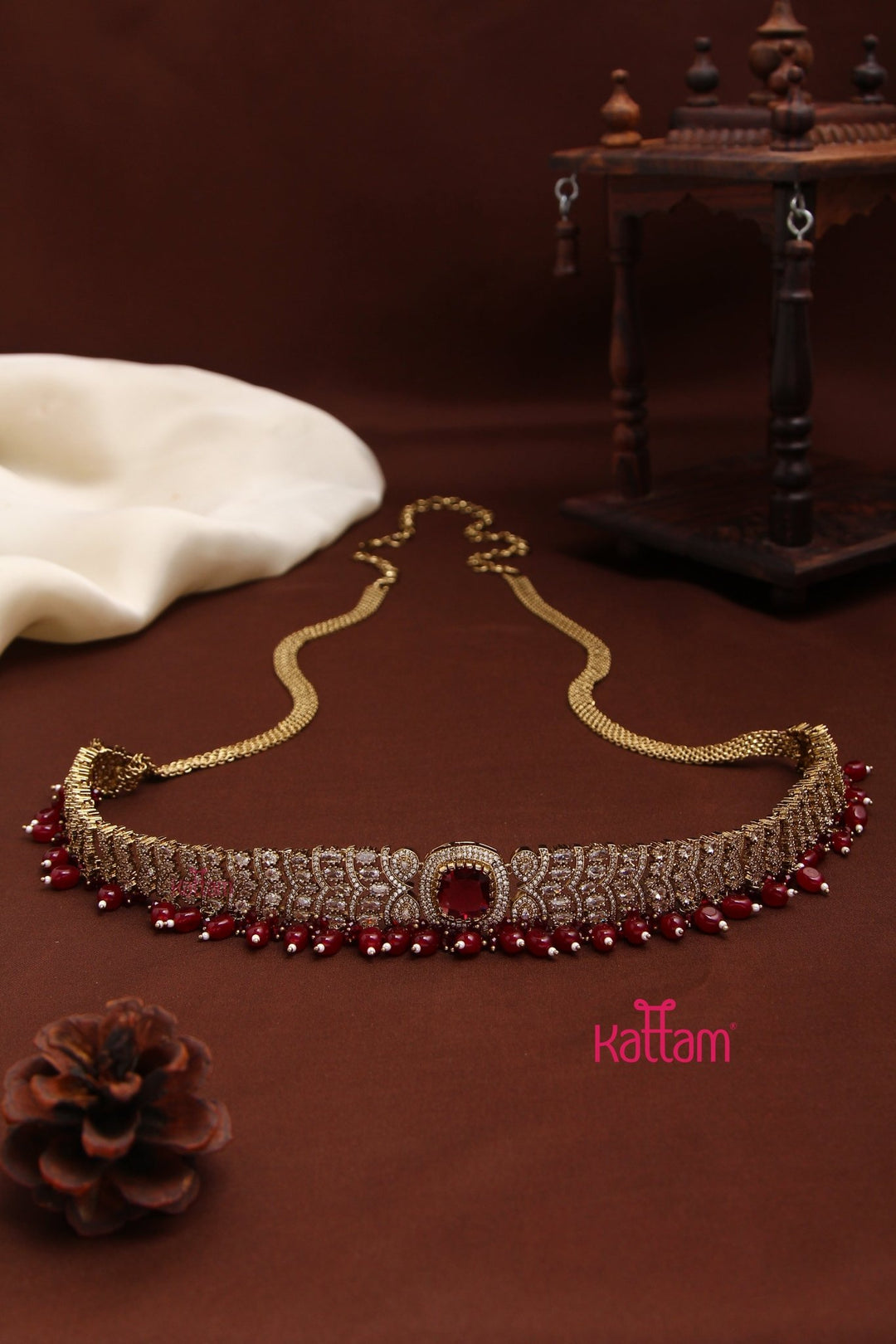 Esthel - Victorian AD Ruby Hipchain - HB198