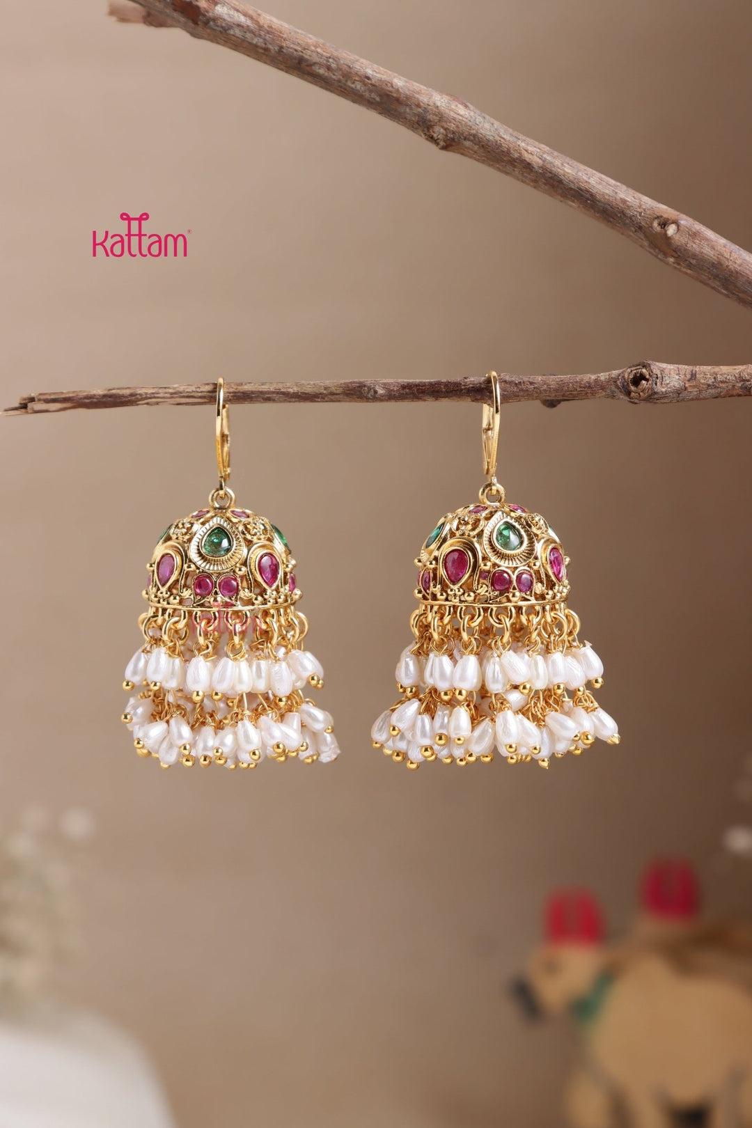 Guttapusalu Jhumka Hoop Jhumka - E1023