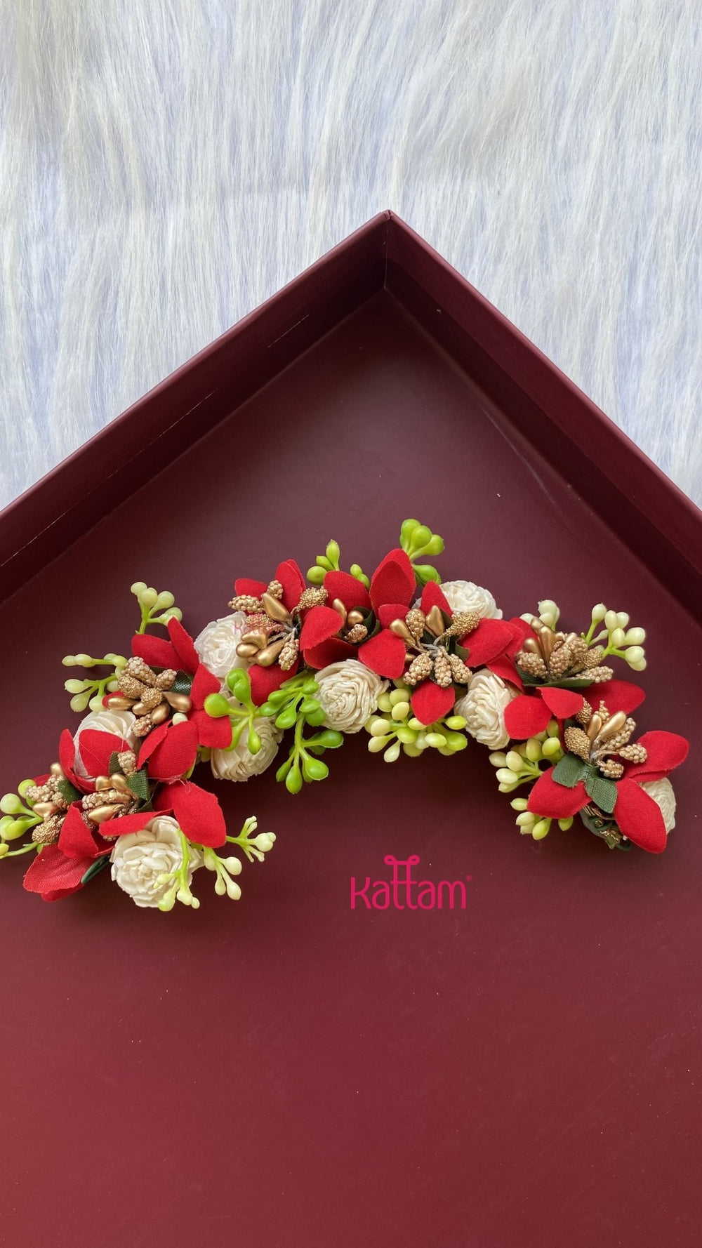 Handcrafted Hair Accessory Flower - Design 80 - HA163