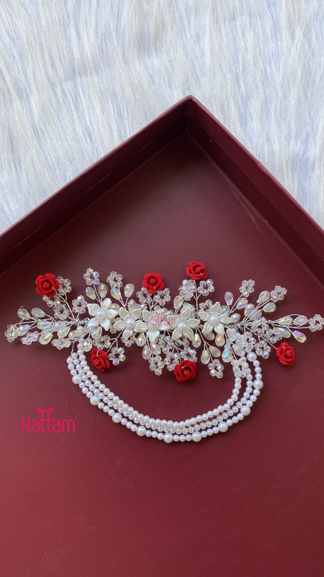 Handcrafted Hair Accessory Flower - Design 90 - HA173