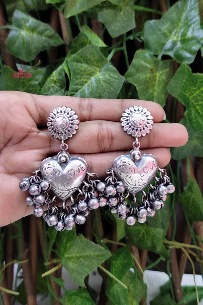 Heart Ghungroo Earring - E706