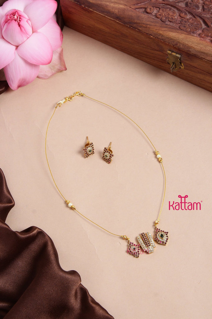 Invisible Perumal Namam Necklace - N3170