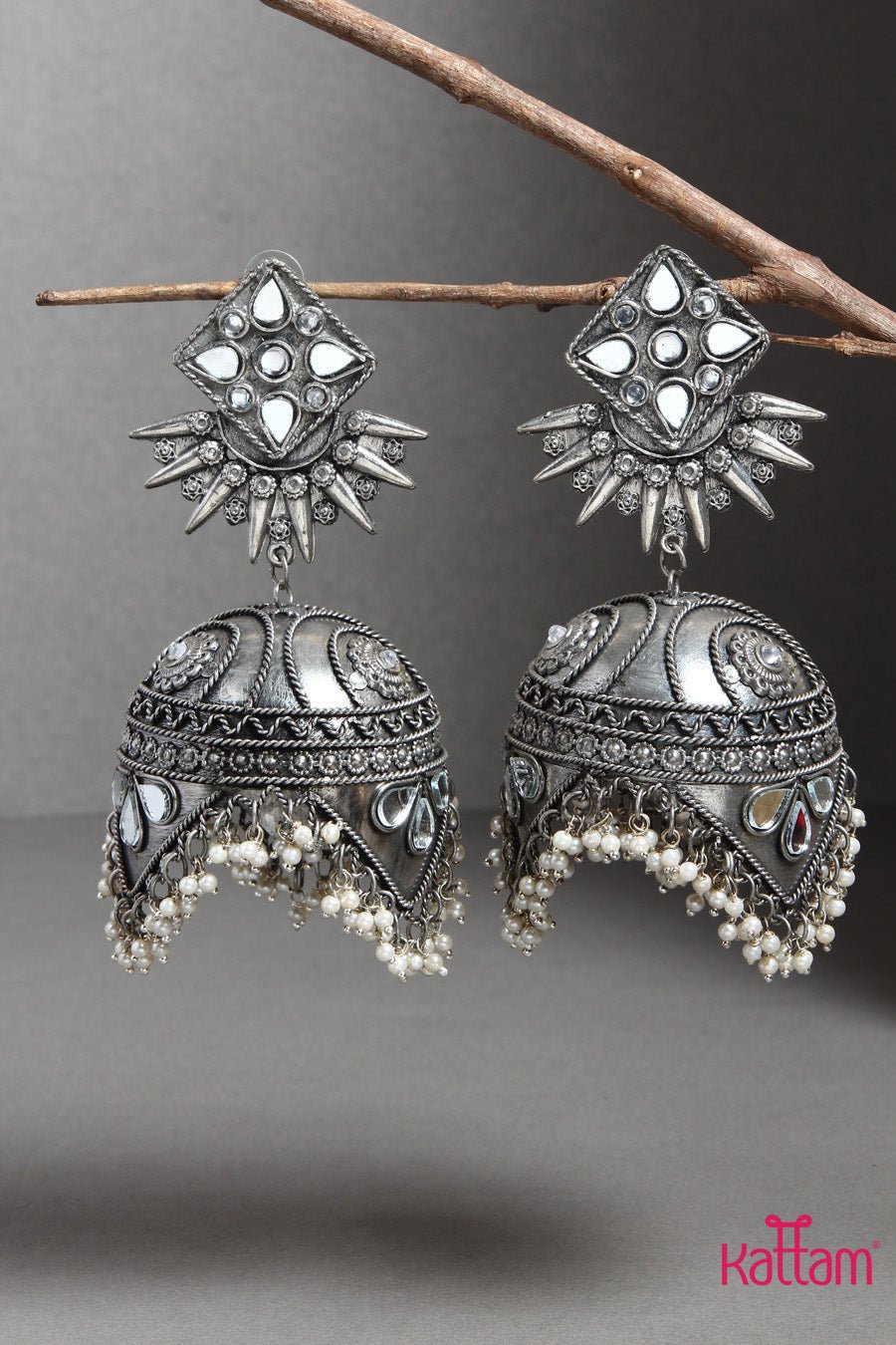 Jumbo Spikes Jhumka - E189