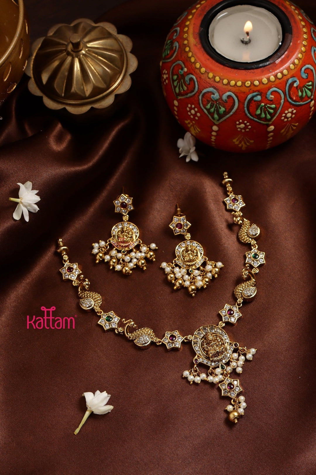 Lakshi Dollar Pearl Necklace - N3222