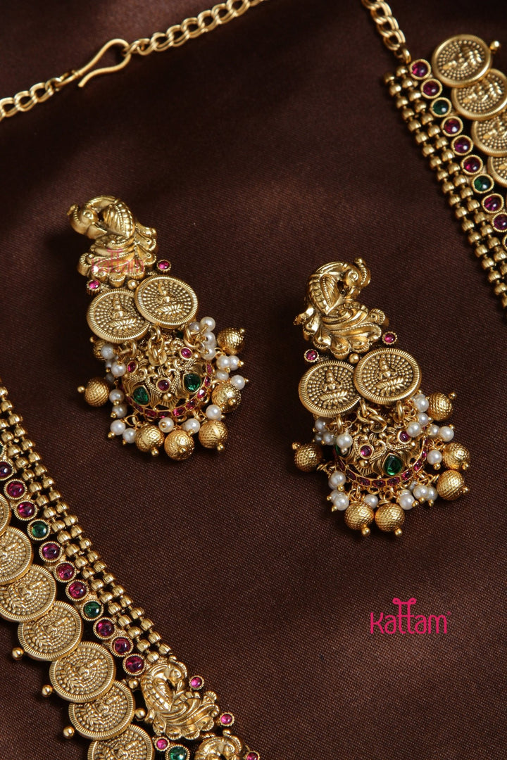 Matte Gold Nakshi Haram - N3147