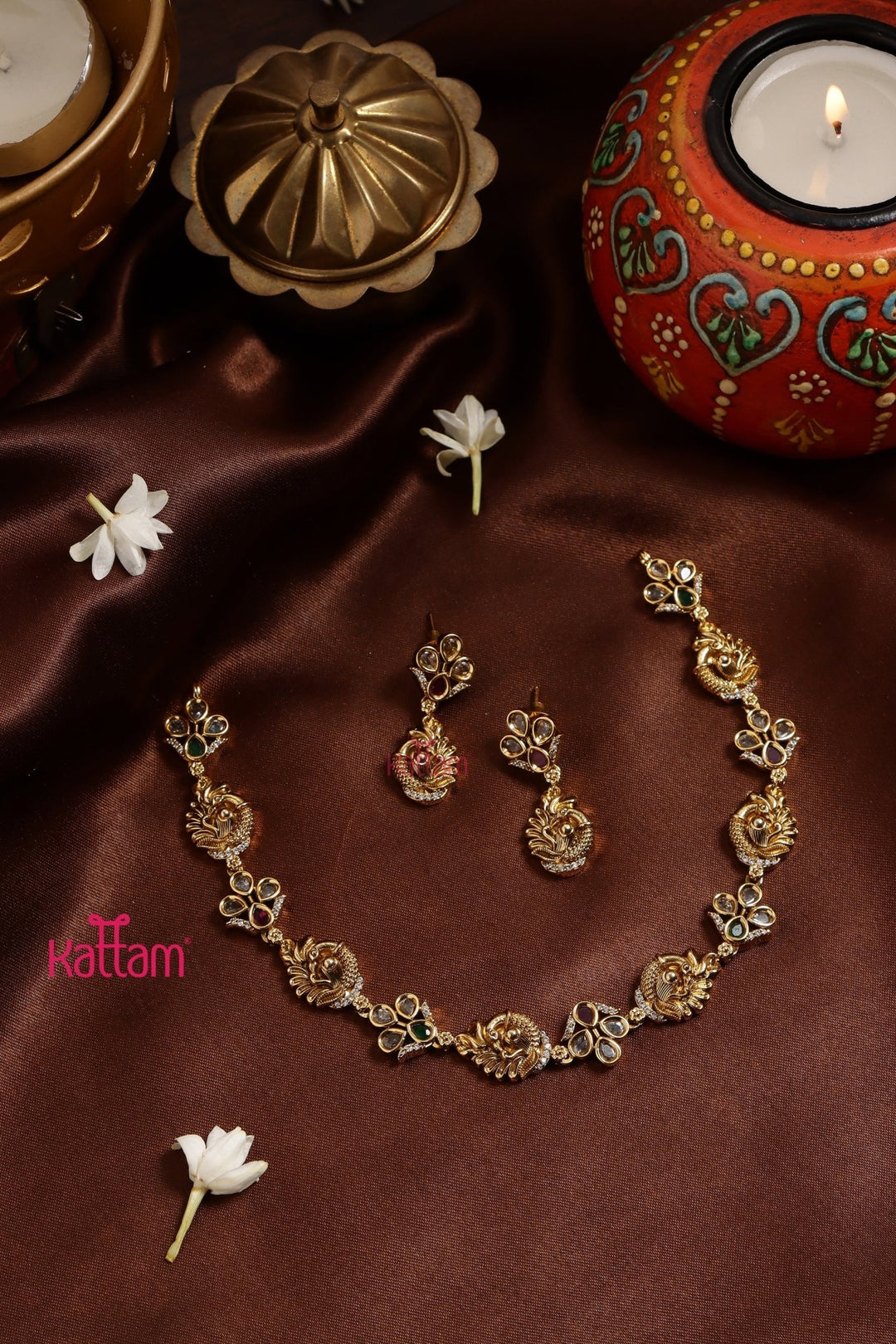 Mayil Stone Choker - N3211