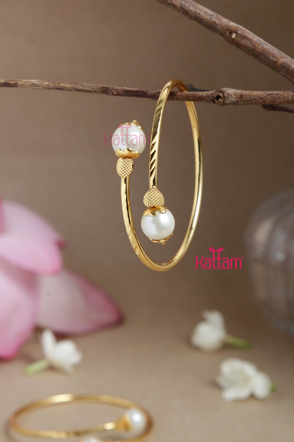 Pearl Ball Kada Bangle - B536