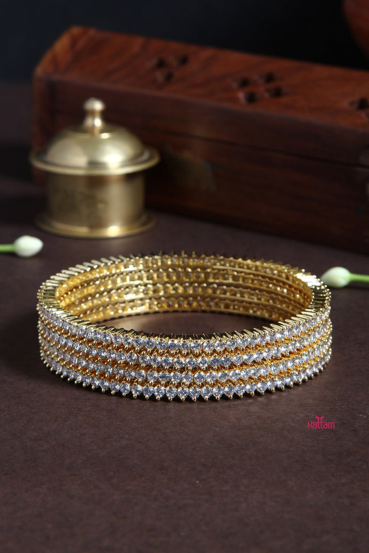 Premium Stone Bangle Set of 4 - B266