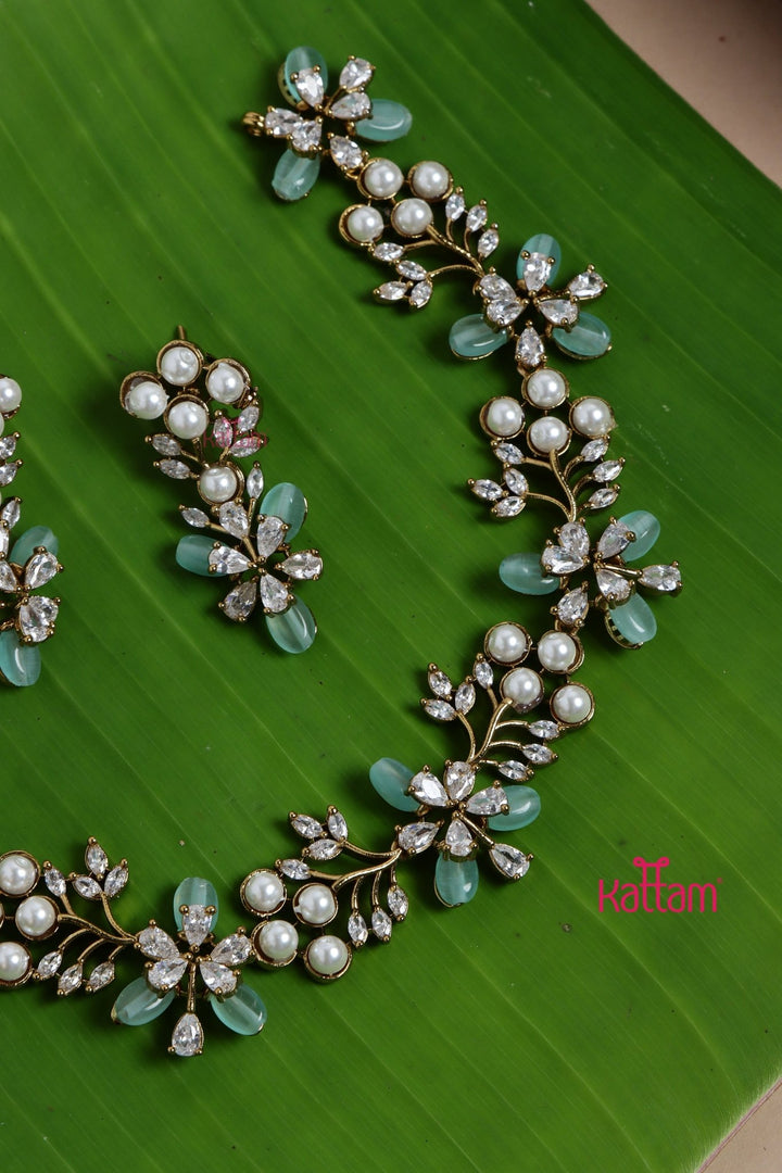 Rashmi - Trendy Pastle Green Pearl Choker - N5143