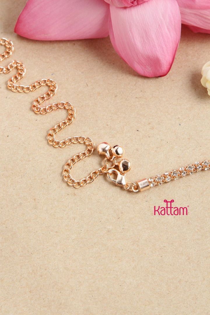 Rosegold Fancy Stone Hipchain - HB115