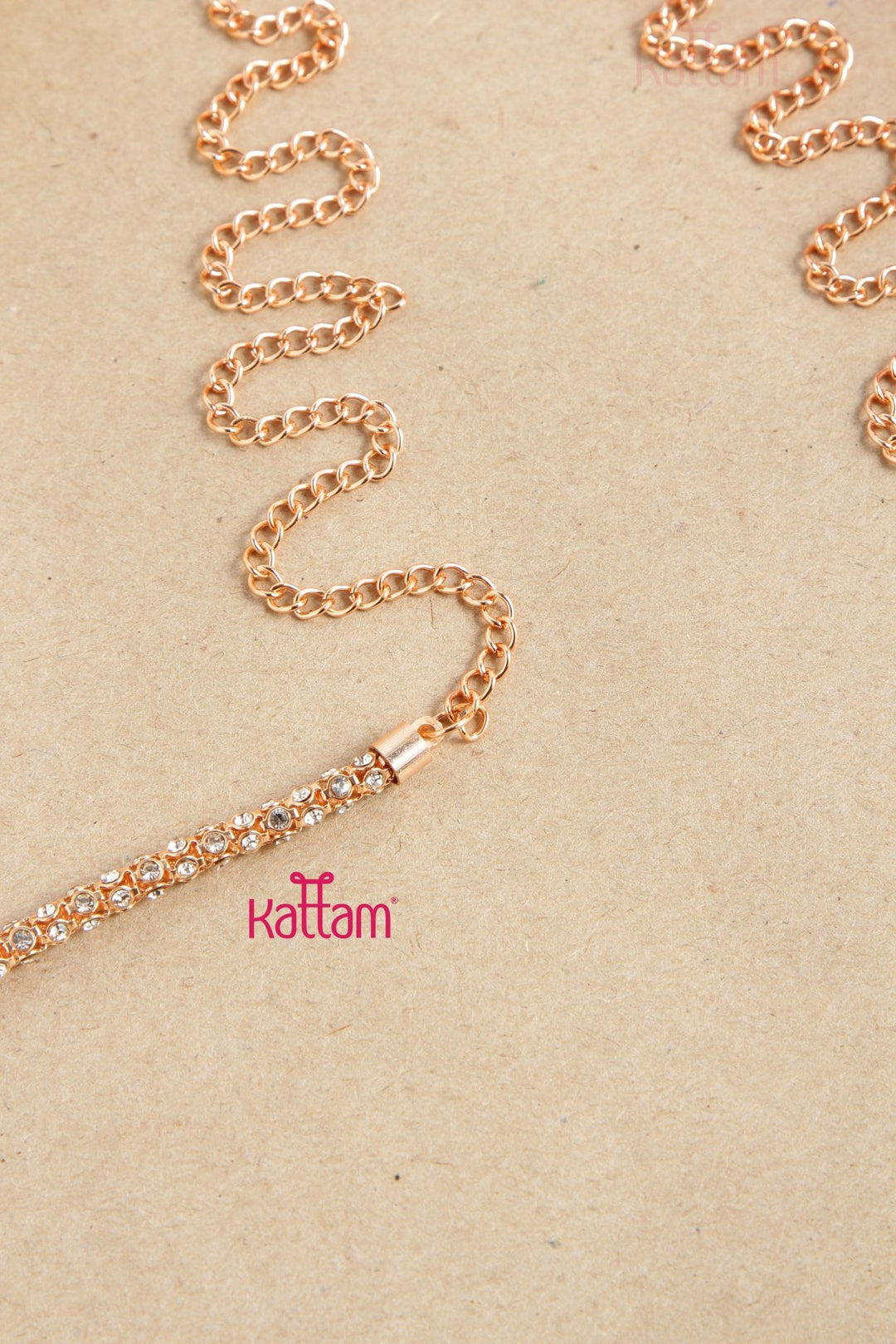 Rosegold Fancy Stone Hipchain - HB115