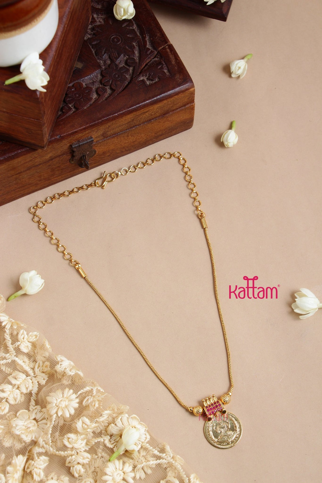 Ruby Lakshmi Chain ( No Earrings ) - N3280