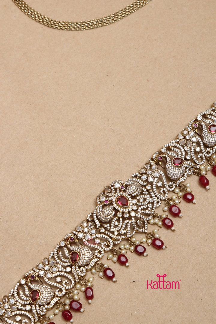 Sahara - Maroon Victorian Bridal Jewellery ( Sold Separately ) - N5250HB