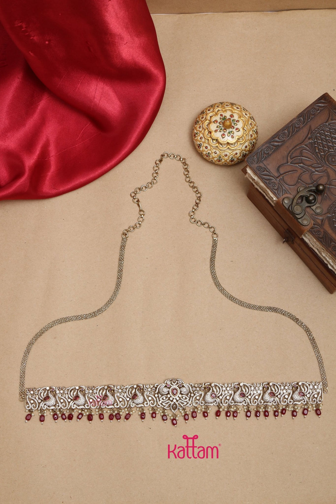 Sahara - Maroon Victorian Bridal Jewellery ( Sold Separately ) - N5250HB