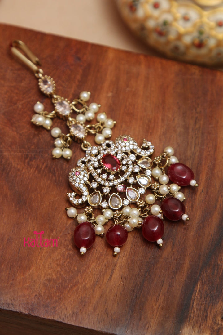 Sahara - Maroon Victorian Bridal Jewellery ( Sold Separately ) - N5250H