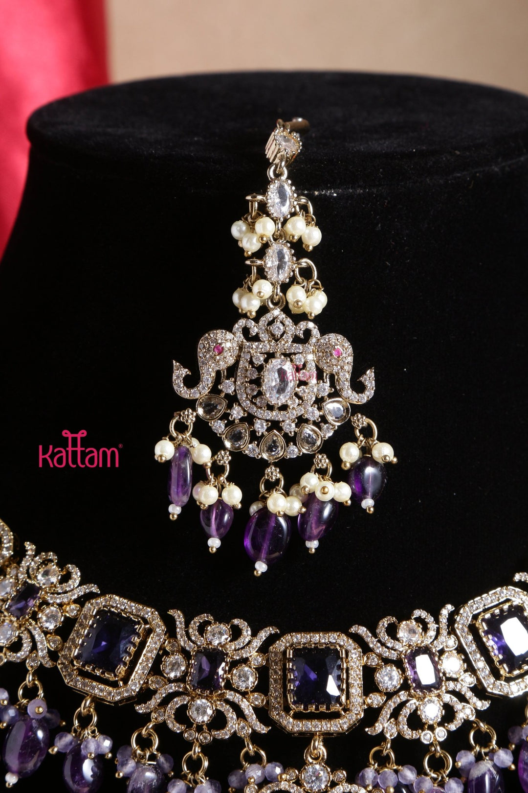 Sahara - Purple Victorian Bridal Jewellery ( Sold Separately ) - N5251N