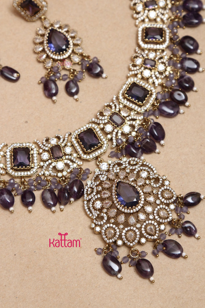 Sahara - Purple Victorian Bridal Jewellery ( Sold Separately ) - N5251N