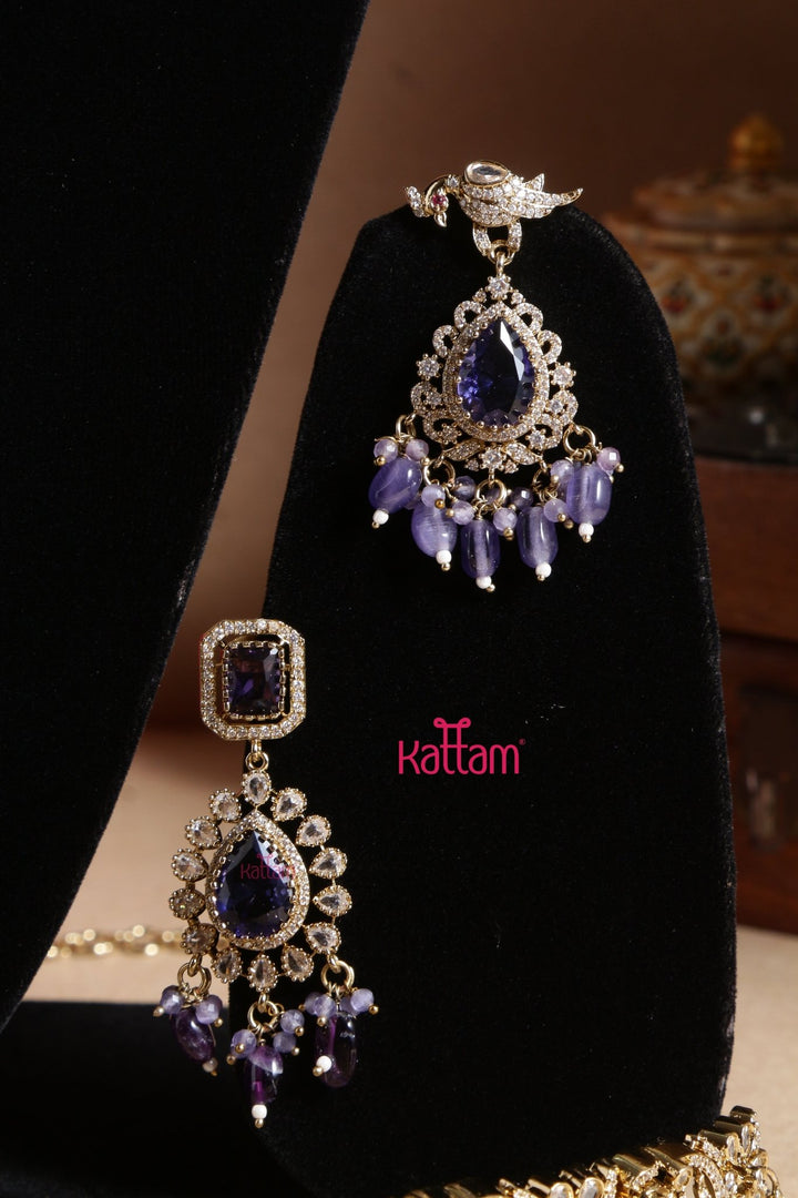 Sahara - Purple Victorian Bridal Jewellery ( Sold Separately ) - N5251N