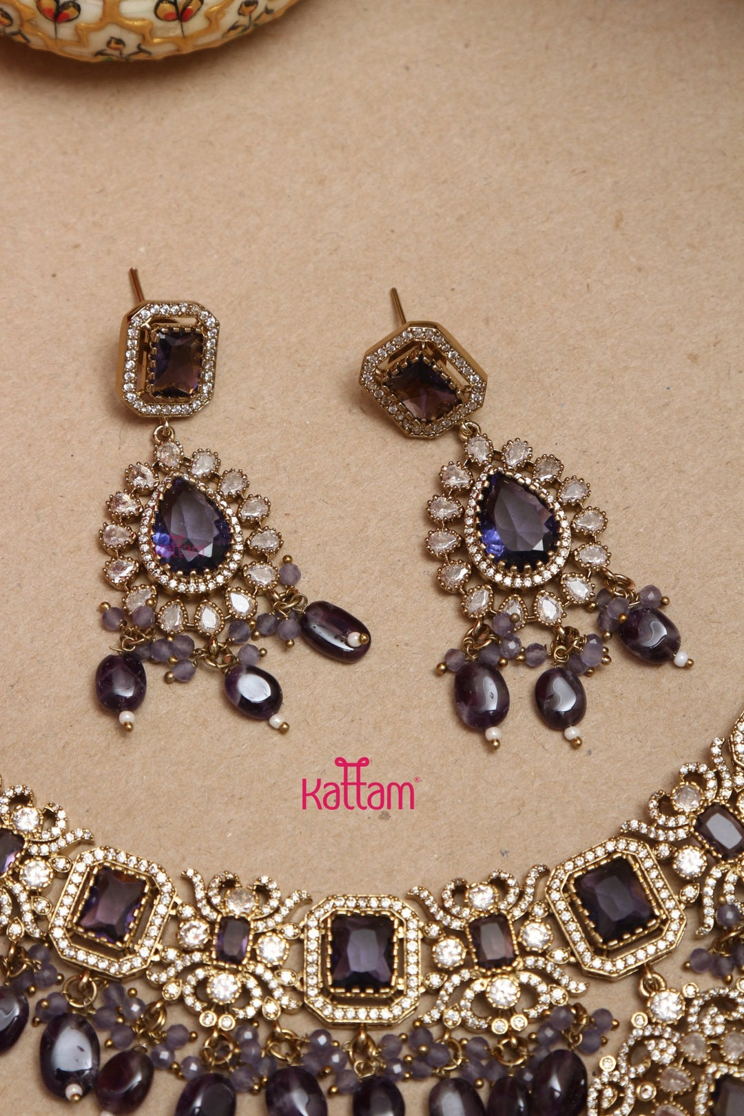 Sahara - Purple Victorian Bridal Jewellery ( Sold Separately ) - N5251N