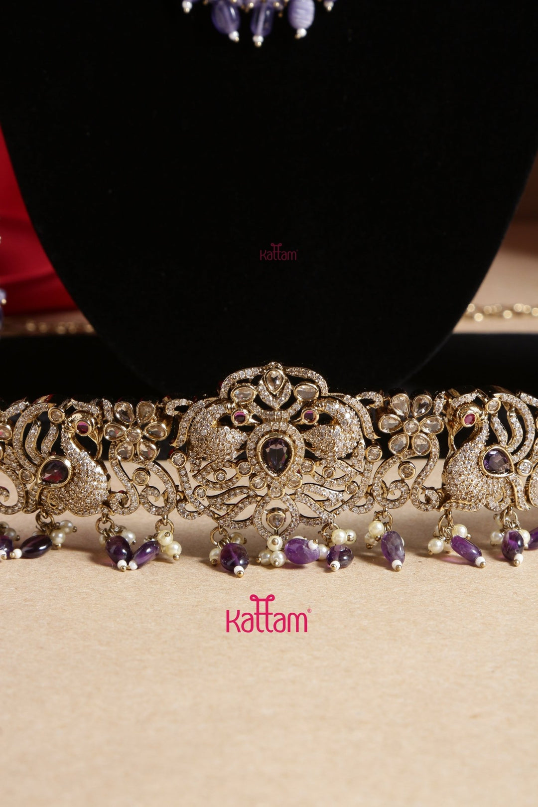 Sahara - Purple Victorian Bridal Jewellery ( Sold Separately ) - N5251N