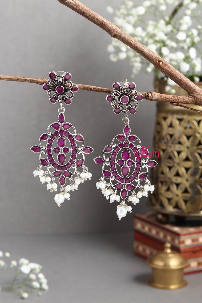 Shakshi Pink Stone Earring - E412