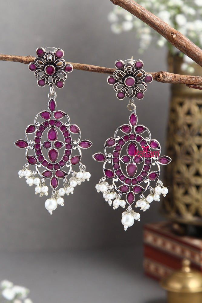 Shakshi Pink Stone Earring - E412