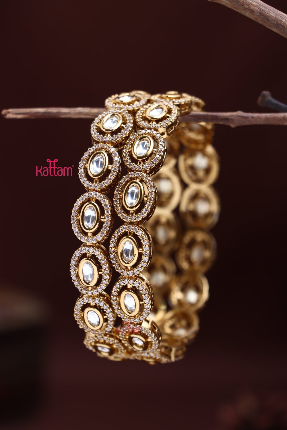 Sharon - Kundan AD Bangle - B580 - V4