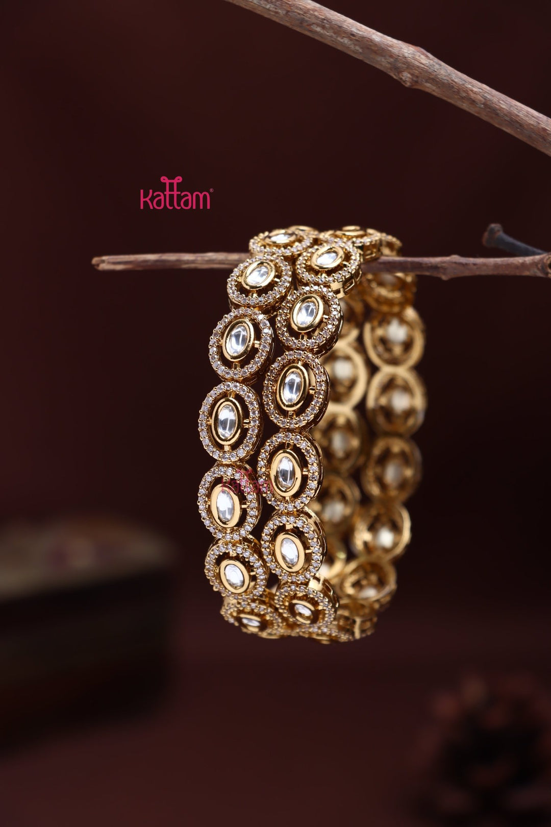 Sharon - Kundan AD Bangle - B580 - V4