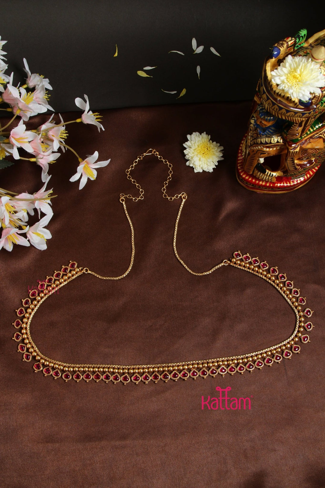 Tear Drop Ruby Hip Chain - HB150