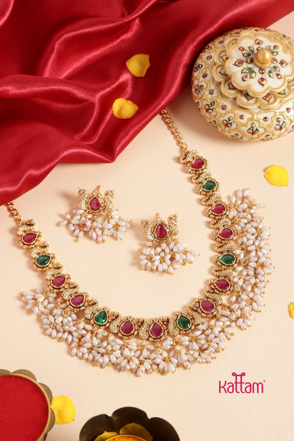 Thilagam Guttapusalu Choker Set - N3435