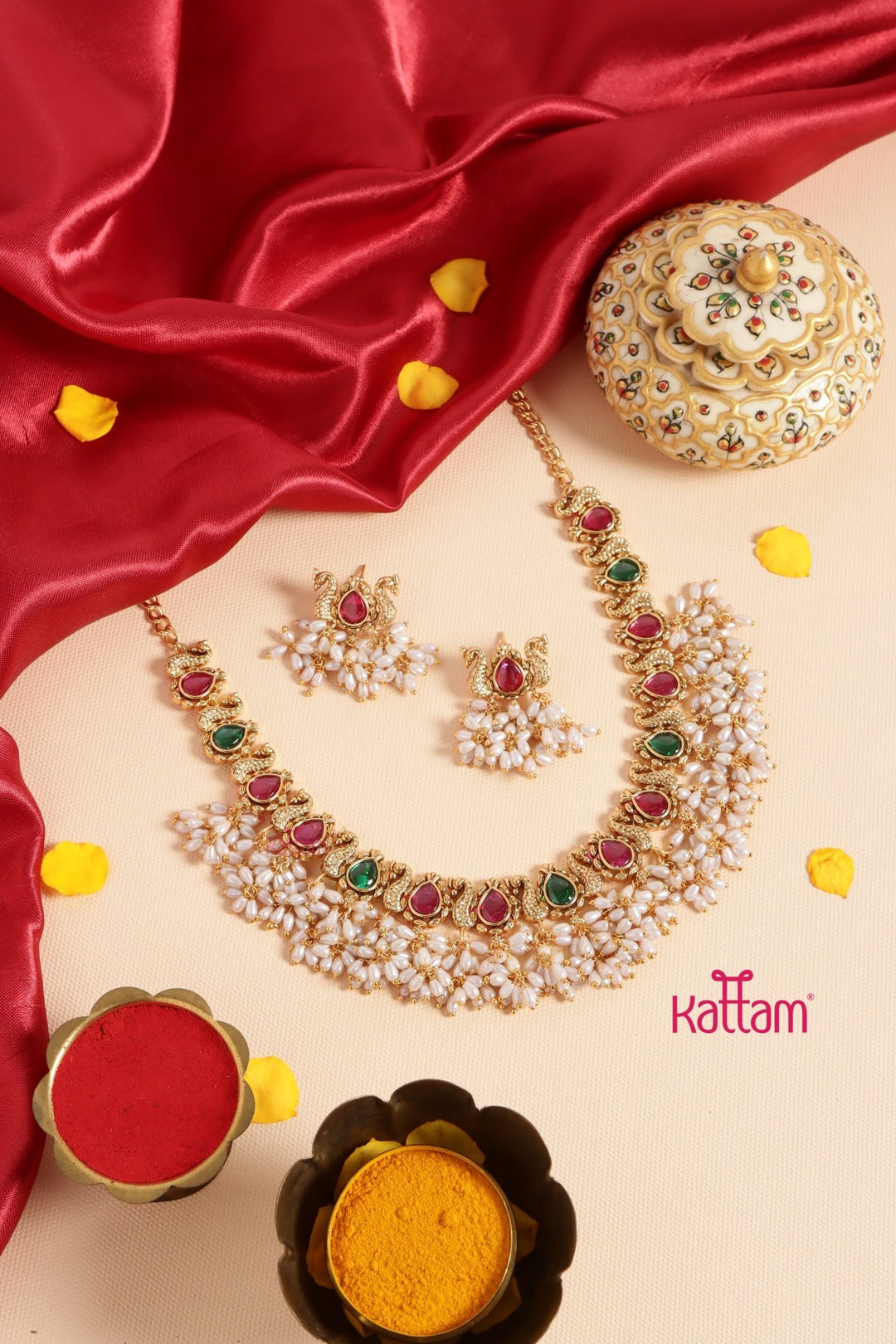 Thilagam Guttapusalu Choker Set - N3435