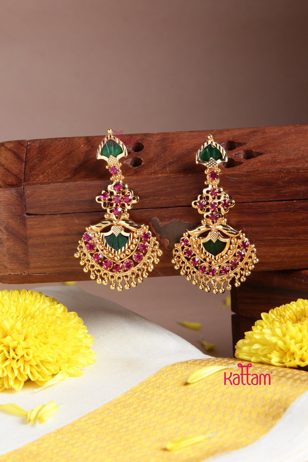 Vigha - Palakka Statement Earring - E961