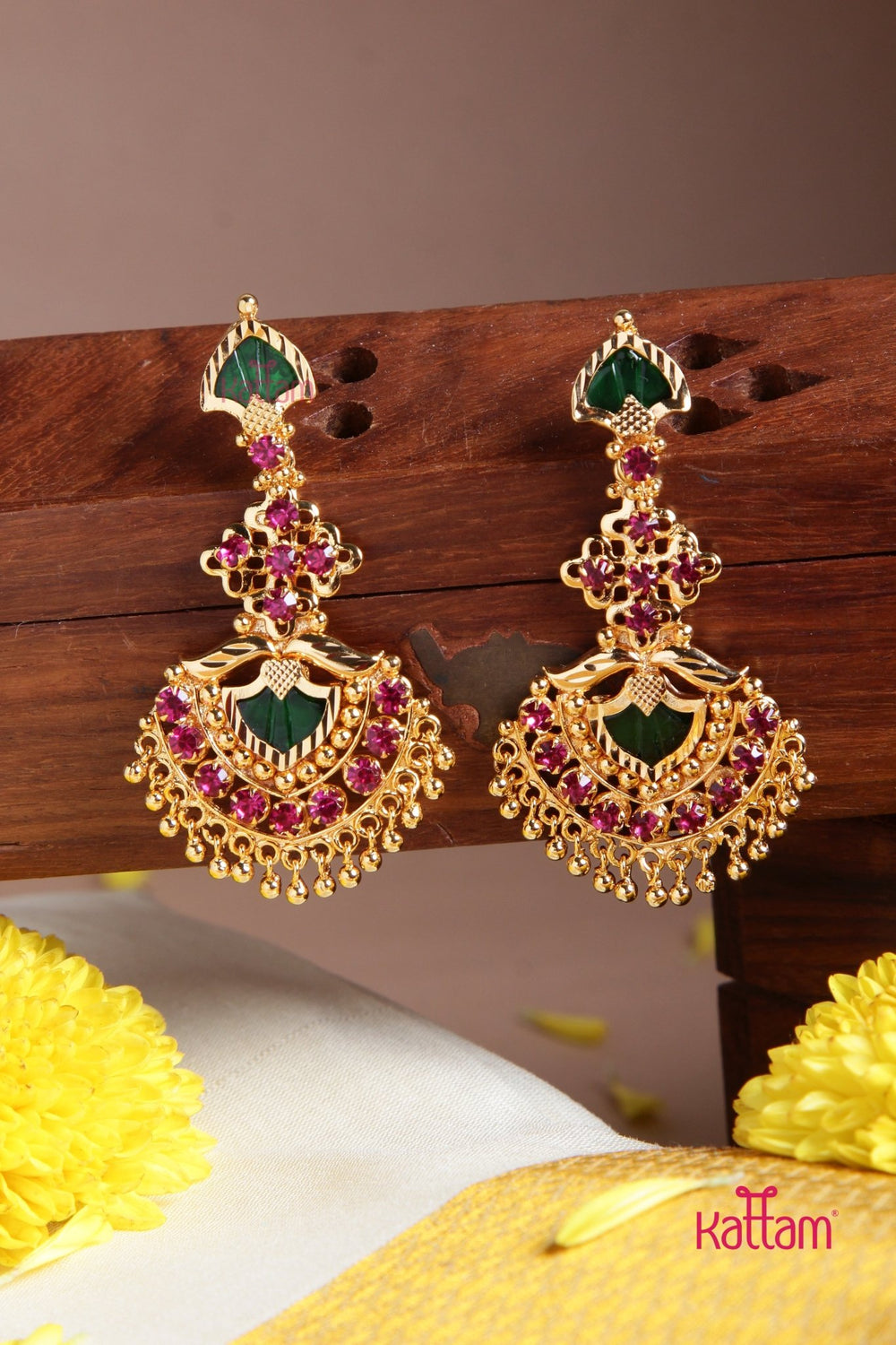 Vigha - Palakka Statement Earring - E961