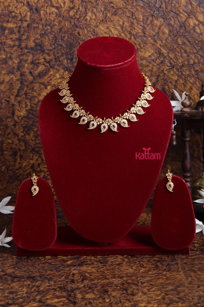 White Ruby Manga Choker Set - N1895